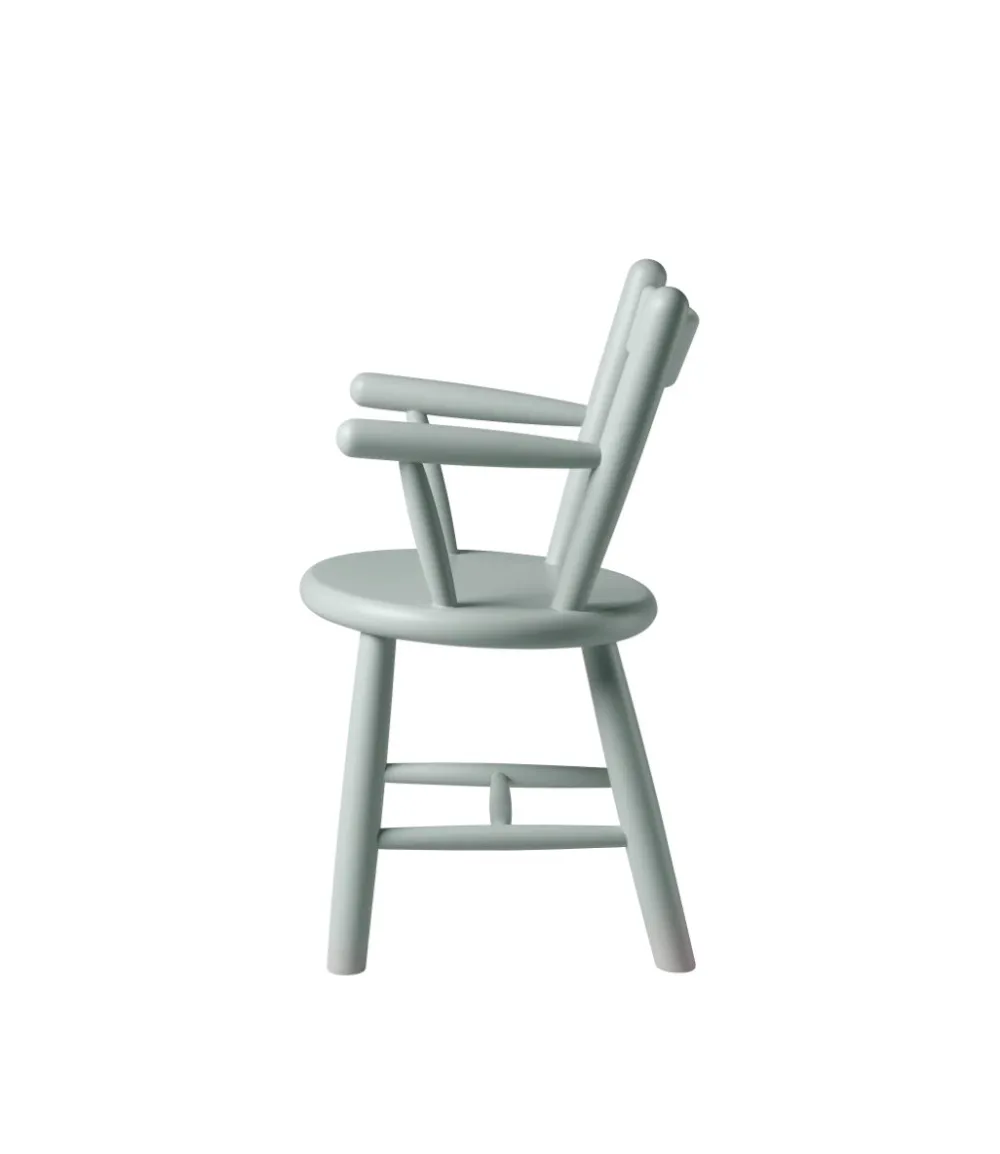 Børnemøbler-Børge Mogensen P9 - Børnestol - Bøg - Blue Grey