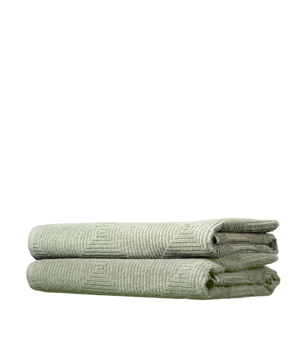 Håndklæder-Gitte Lægård R33 Kirkeby - Badehåndklæde - Sea Spray - 2 stk