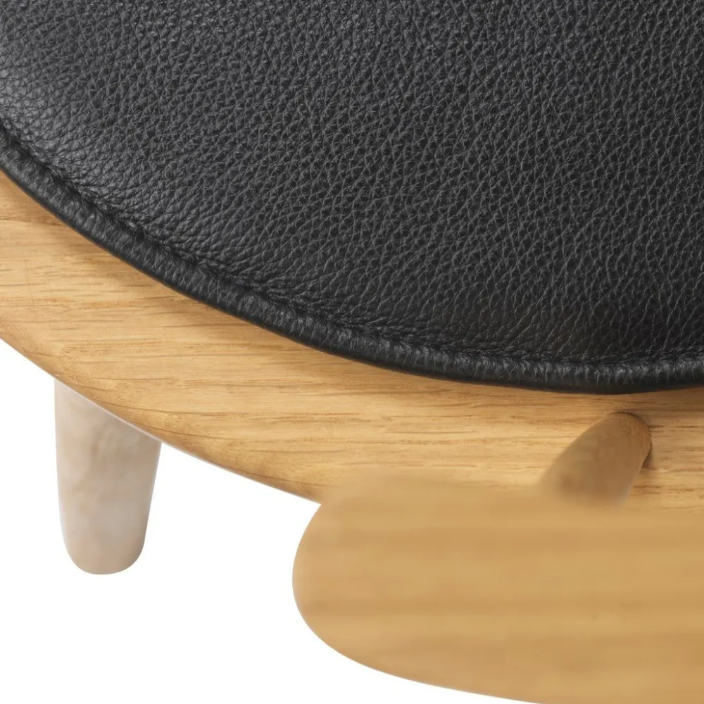 Hynder-FDB Møbler R5 Nøje - Hynde - Læder - Sort - J18