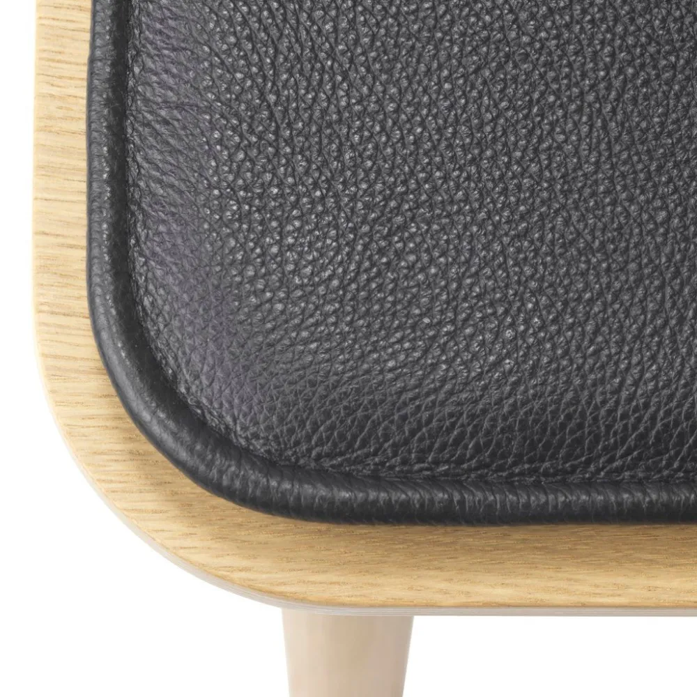 Hynder-FDB Møbler R5 Nøje - Hynde - Læder - Sort - J48