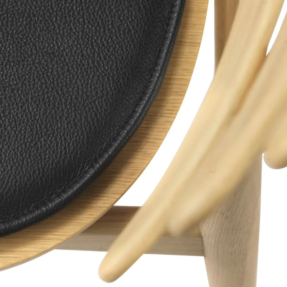 Hynder-FDB Møbler R5 Nøje - Hynde - Læder - Sort - J48