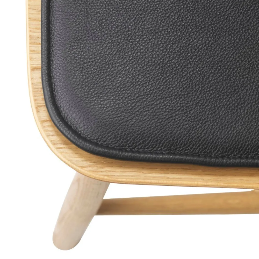 Hynder-FDB Møbler R5 Nøje - Hynde - Læder - Sort - J46