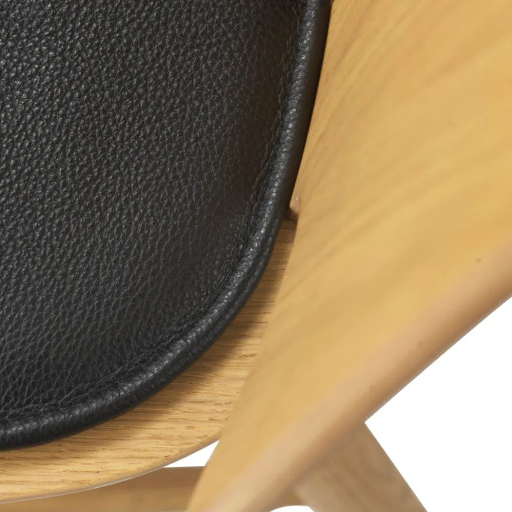 Hynder-FDB Møbler R5 Nøje - Hynde - Læder - Sort - J67