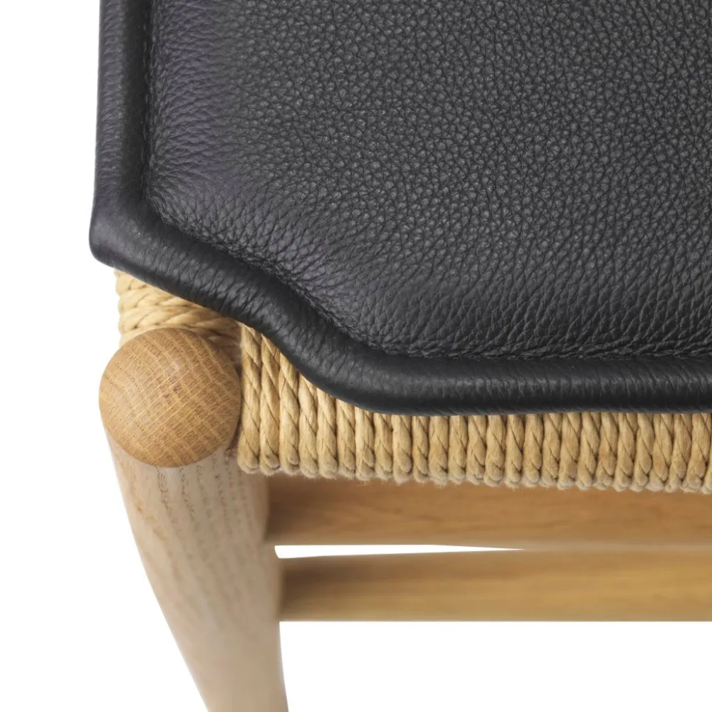 Hynder-FDB Møbler R5 Nøje - Hynde - Læder - Sort - J80/J81