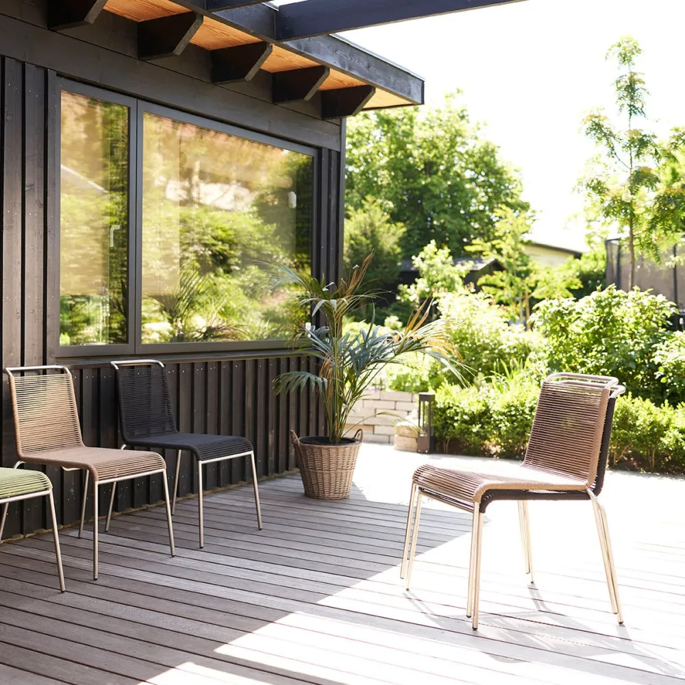 Havemøbelsæt-Salto & Sigsgaard Teglgaard - Lille Havesæt - 90x90/Sort