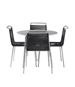 Havemøbelsæt-Salto & Sigsgaard Teglgaard - Lille Havesæt - Ø90/Sort