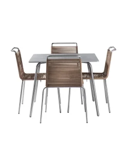 Havemøbelsæt-Salto & Sigsgaard Teglgaard - Lille Havesæt - 90x90/Brun