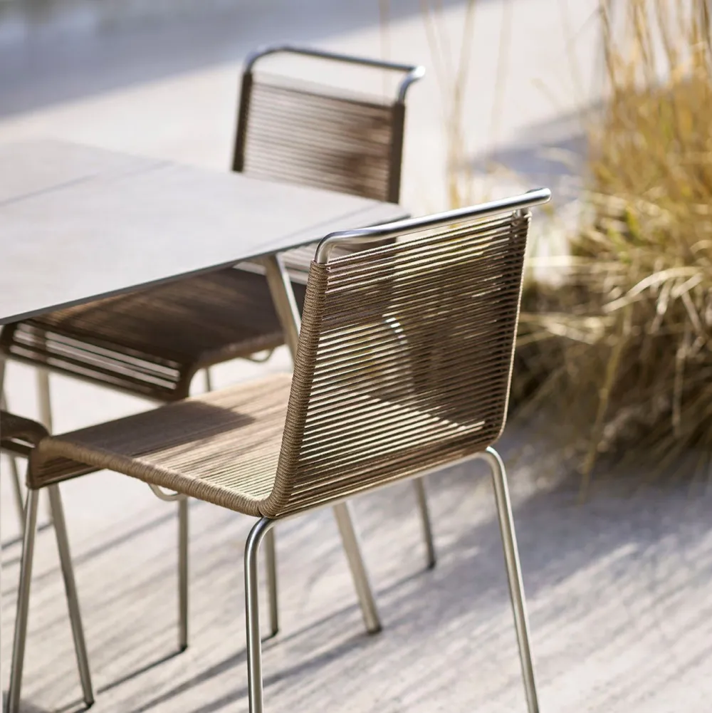 Havemøbelsæt-Salto & Sigsgaard Teglgaard - Lille Havesæt - 90x90/Brun