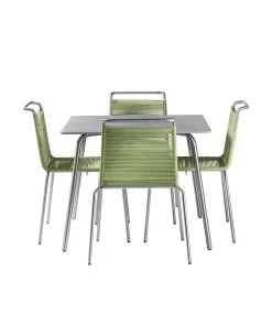 Havemøbelsæt-Salto & Sigsgaard Teglgaard - Lille Havesæt - 90x90/Grøn
