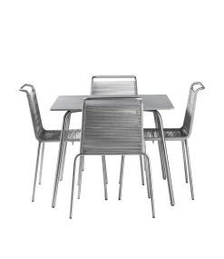 Havemøbelsæt-Salto & Sigsgaard Teglgaard - Lille Havesæt - 90x90/Grå