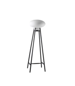 Gulvlamper-Philip Bro & Dögg Gudmundsdottir U5 Hiti - Gulvlampe - Eg - Sort - Opalt glas